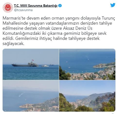 Marmaris'e iki çıkarma gemisi sevk edildi!